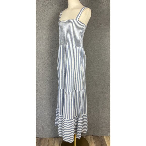 Raviya Women's Tiered Striped Dress Cover-up Multicolor Large New With Tags. - Picture 4 of 12